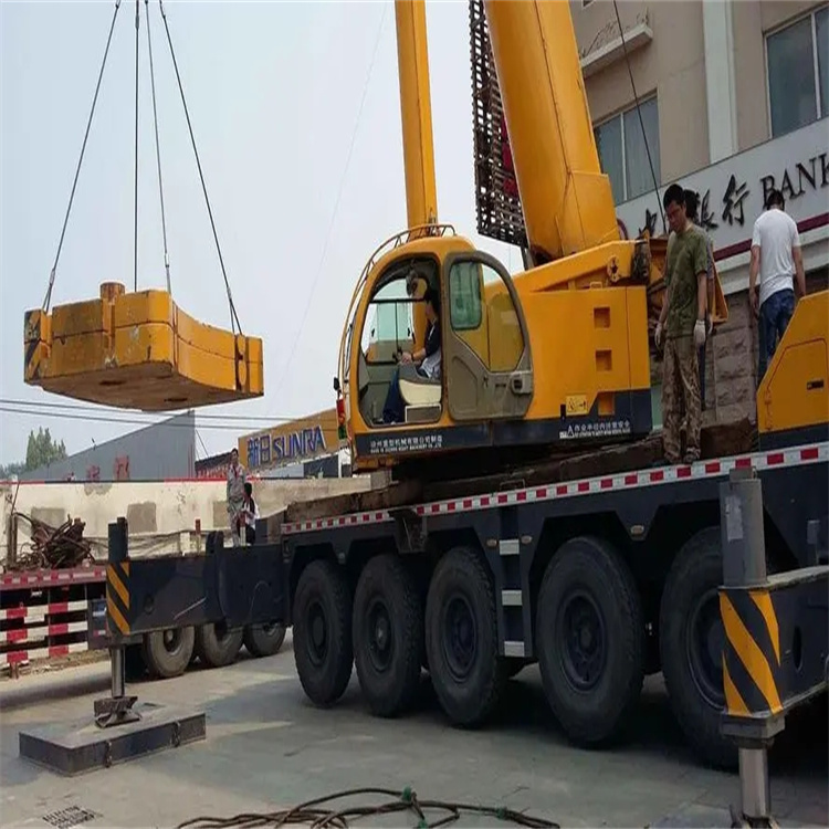 岭口镇当地吊车出租|机器吊装|75吨|工厂搬迁服务